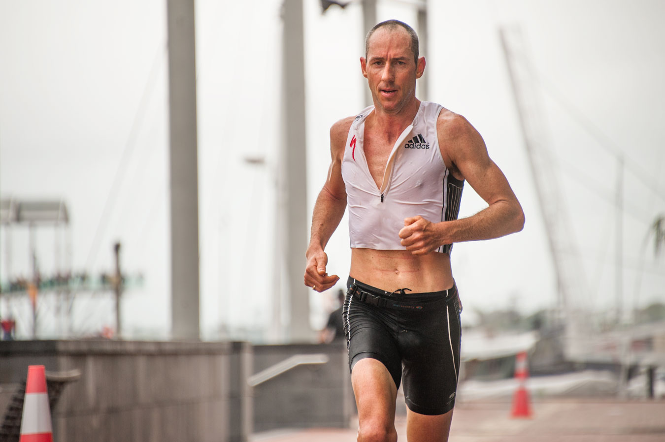 Bevan Docherty en route to second place
