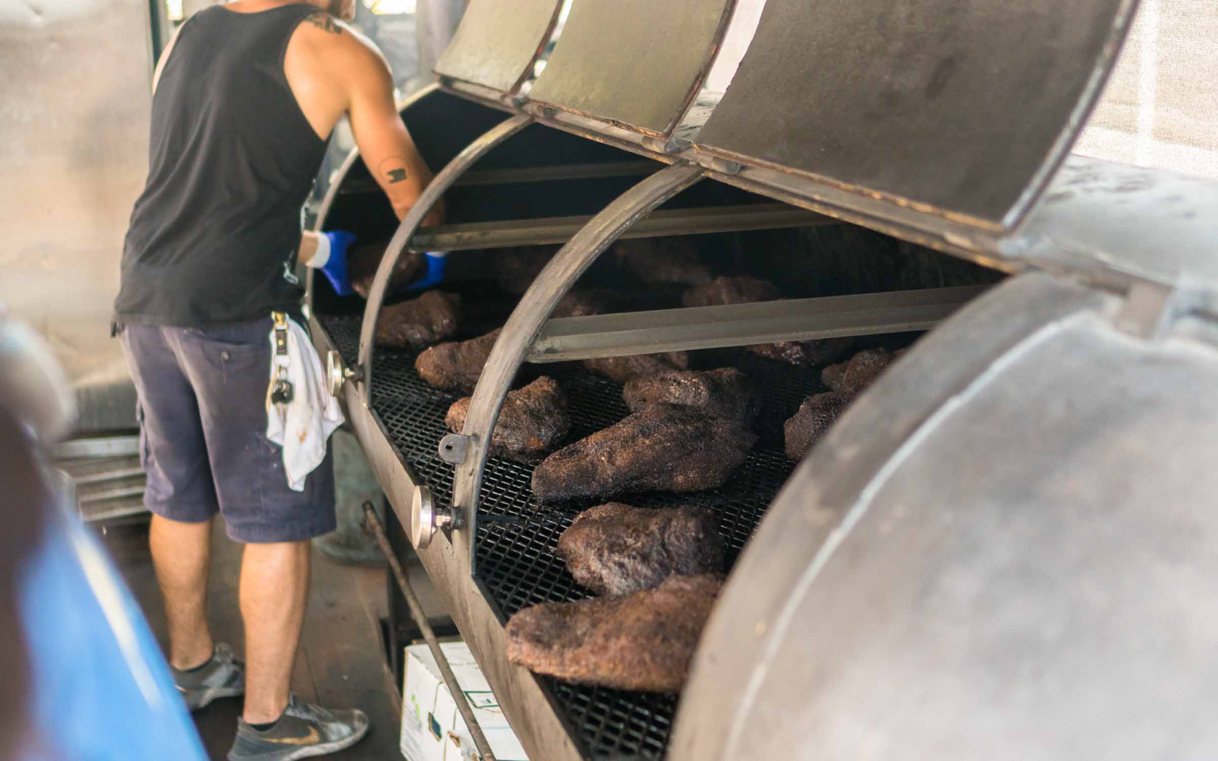 The pit at La Barbecue.