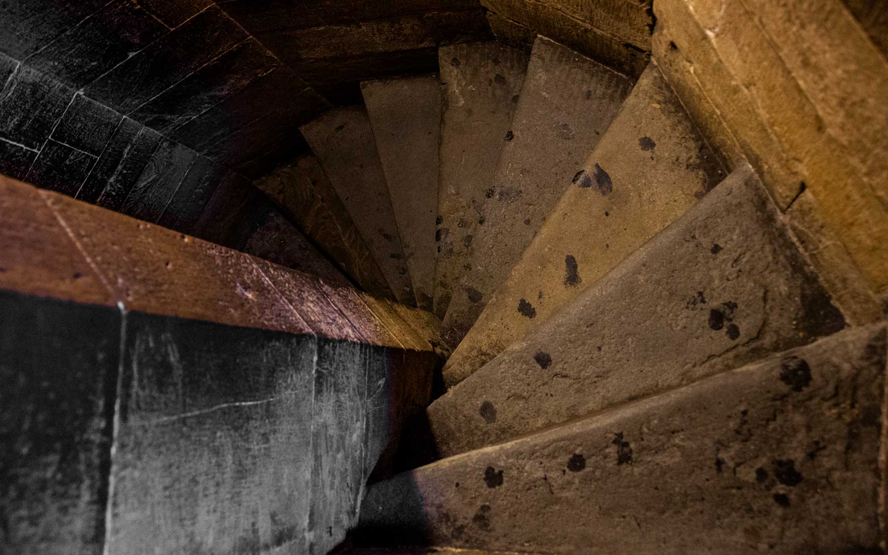 The final ascent to the tower of the Duomo.