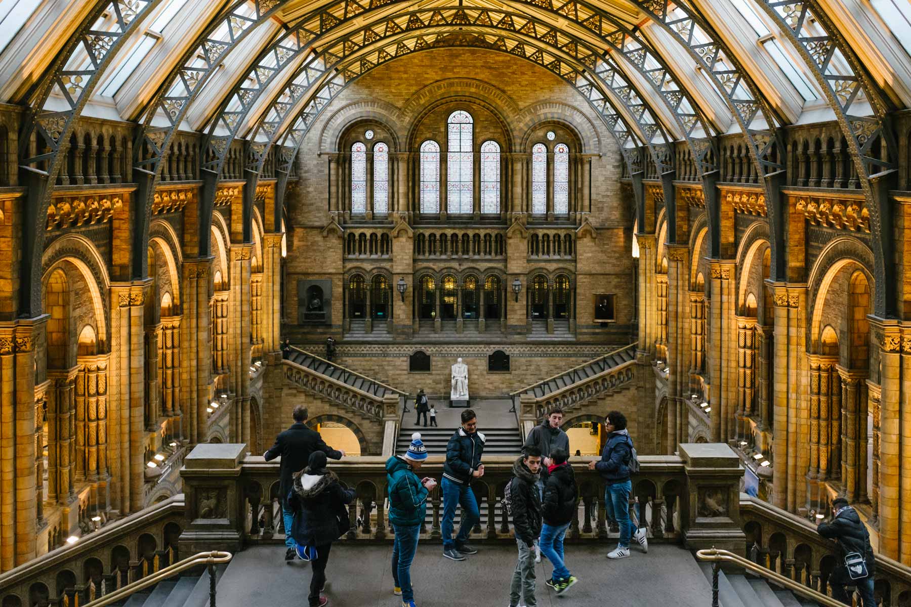 The Natural History Museum in London.