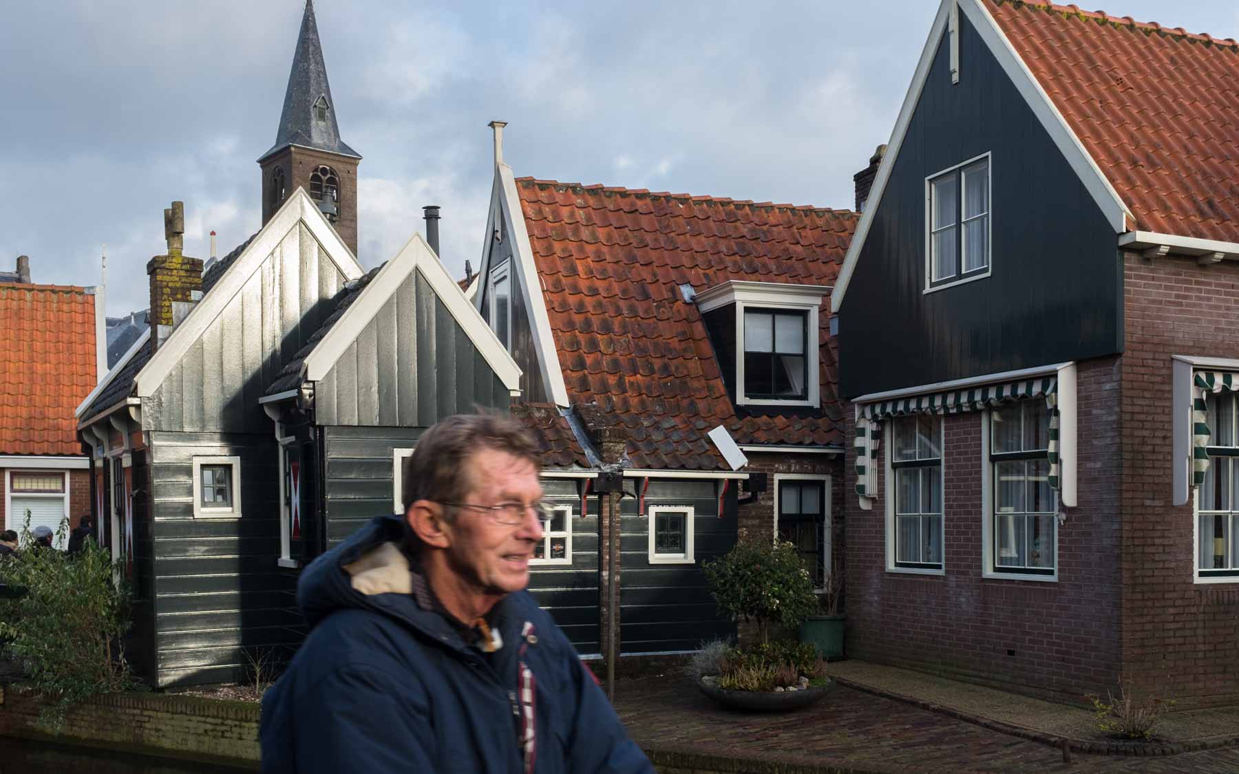 Homes just off the main street of Volendam.